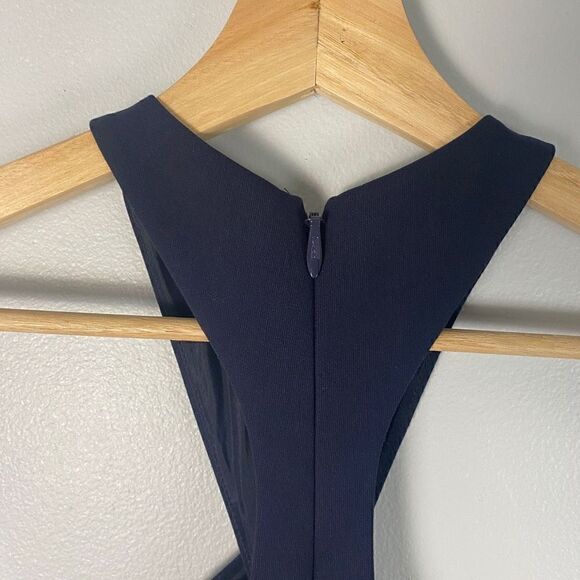 Cinq a Sept Dante fit & flare halter keyhole midi dress - Picture 11 of 15